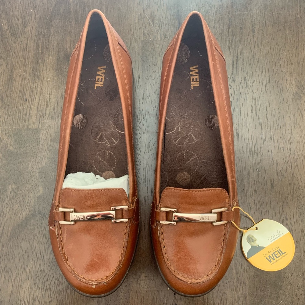 Dr Andrew Weil Evolution Orthaheel Leather Loafers